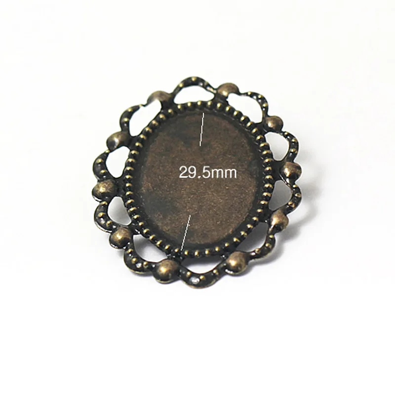

Ya bin YB Accessories Vintage Brooch Accessories DIY Iron Brooch Lace Base Support Exports 6027