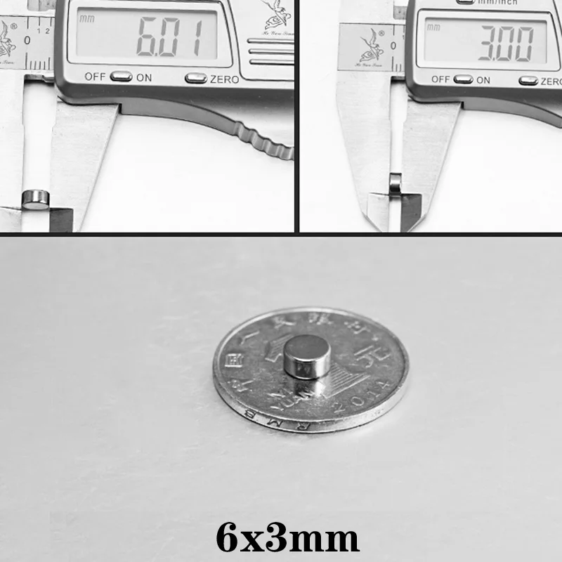20~800PCS 6x3 mm Disc Bulk Sheet Neodymium Magnet 6mmx3mm Small Round Powerful Magnets 6x3mm Rare Earth Magnets strong 6*3 mm neodymium magnets round magnets