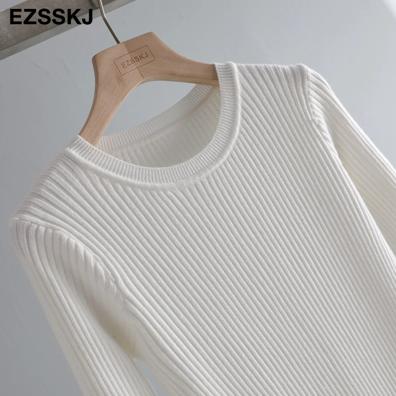 elegant Autumn Winter basic Maix  Sweater dress women solid bodycon Thick dress Female Jumper O-neck slim knit dress Long sleeve long sleeve dress