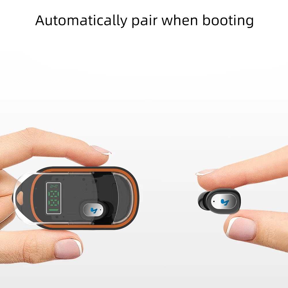 FDBRO X21S Bluetooth наушники-вкладыши TWS с наушники Беспроводной Bluetooth 5,0 наушники спортивные Беспроводной наушники с гарнитурой наушниками и зарядный чехол