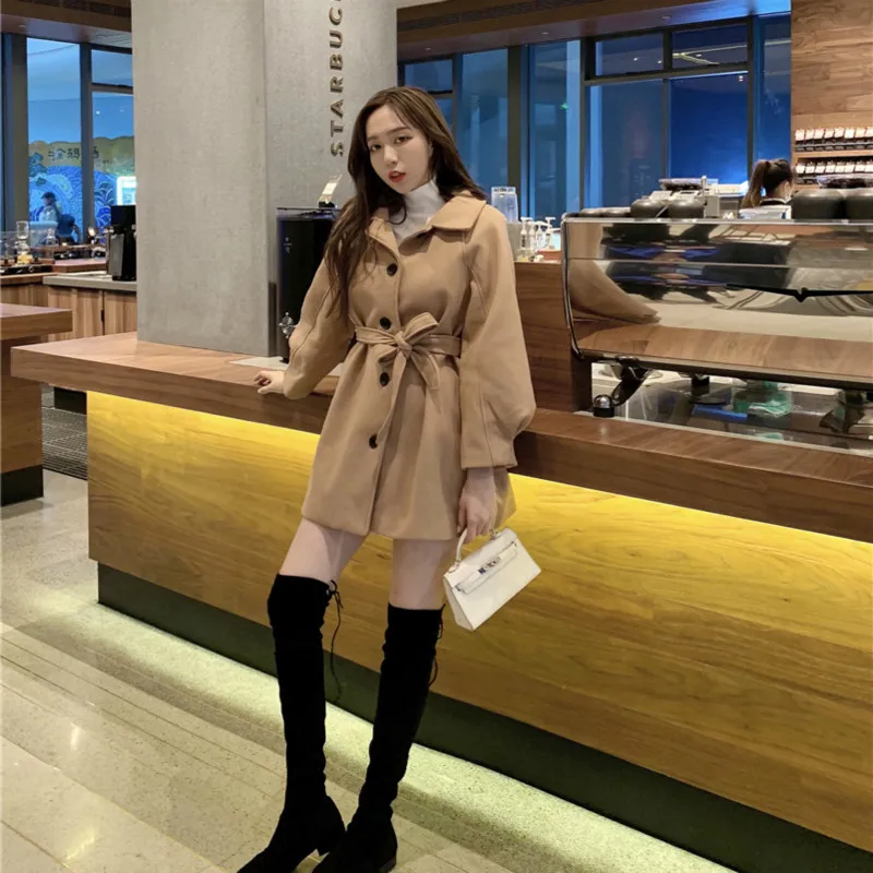 Kopen Vrouwen Winter Lange A lijn Jas Vrouwelijke Jas met Knoppen Toevallige Slanke Taille Plus Size Elegante Manteau Femme Hiver Abrigo Mujer