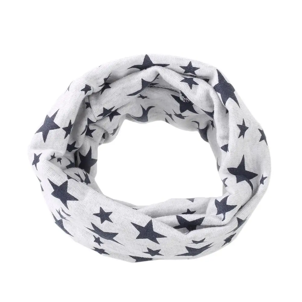 

Stars Children's Cotton Neckerchief Kids Boy Girl Scarves Shawl Unisex Winter Knitting