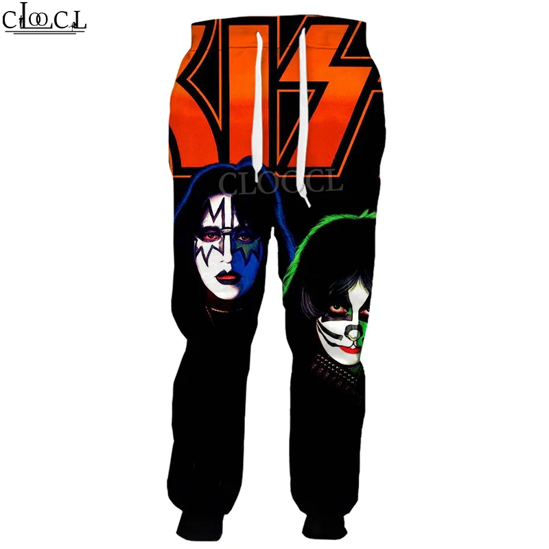 

HX Hip Hop Rock Metal Kiss Band 2020 Fashion Casual 3D Print Men Pants Unisex Band singer Trousers Funny All-match Sweatpants