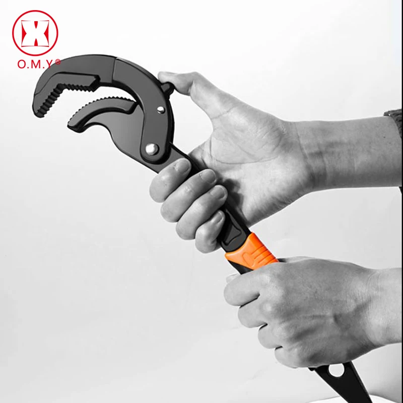 

OMY 2Pcs Portable Multifunction Adjustable Wrench Universal Key Wrench Set Keys HandTools Universal Wrench for autoSpanner Set