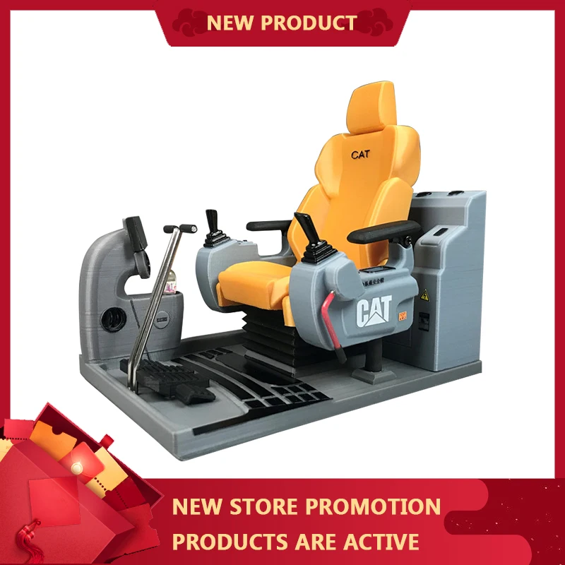 

Hydraulic Excavator Model Interior Simulation Seat Cab 1/8 Carter Excavator Interior Boy Toy Birthday Gift