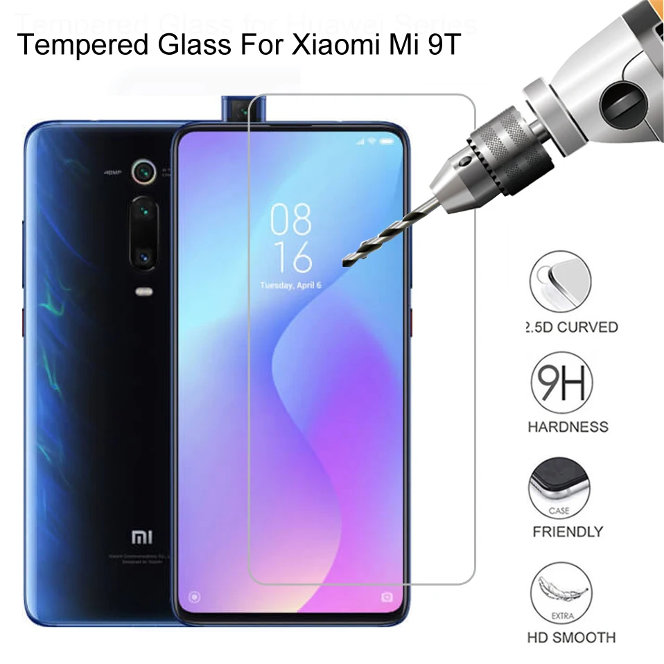 

2Pcs Tempered Glass for Xiaomi Mi 9T Phone Film Protective Screen 9H Protector Glass for Xiaomi Mi 9T Front Film For Mi 9T