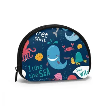 

2020 Man Women Smart Wallet Business Card Wallet Credit Business Mini Card Wallet Cute Monsters Of The Deep Sea Animals