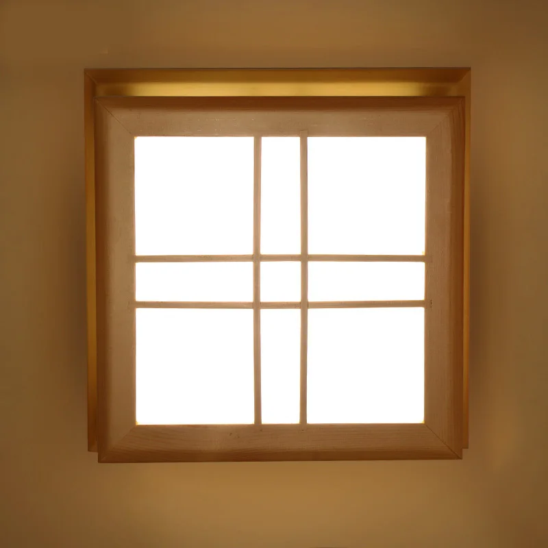 

Japanese style Delicate Crafts led Wooden Frame Ceiling Light led ceiling lights luminarias para sala dimming led ceiling lamp