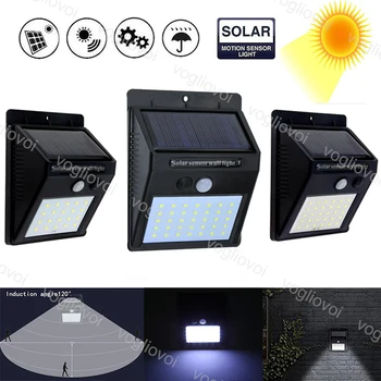 

Vogliovoi Solar Security Lights Motion Sensor 20 30 35LED Solar Panels Power Waterproof LED Garden Light Wall Light