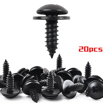 

MIKKUPPA 20PCS Bumper Screws for Honda/ Acura 90114-SE0-000 90114-SZ3-000 Splash Shield Wheelhouse Liner Screw