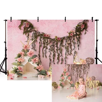 

Newborn Baby Shower Floral Photography Backdrops Floral Photographic Studio Photo Background Birthday Party Decorations Prop