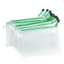 Офисные пластиковые молнии Gridding A5 бумажные документы файлы ручка сумка органайзер 10 шт