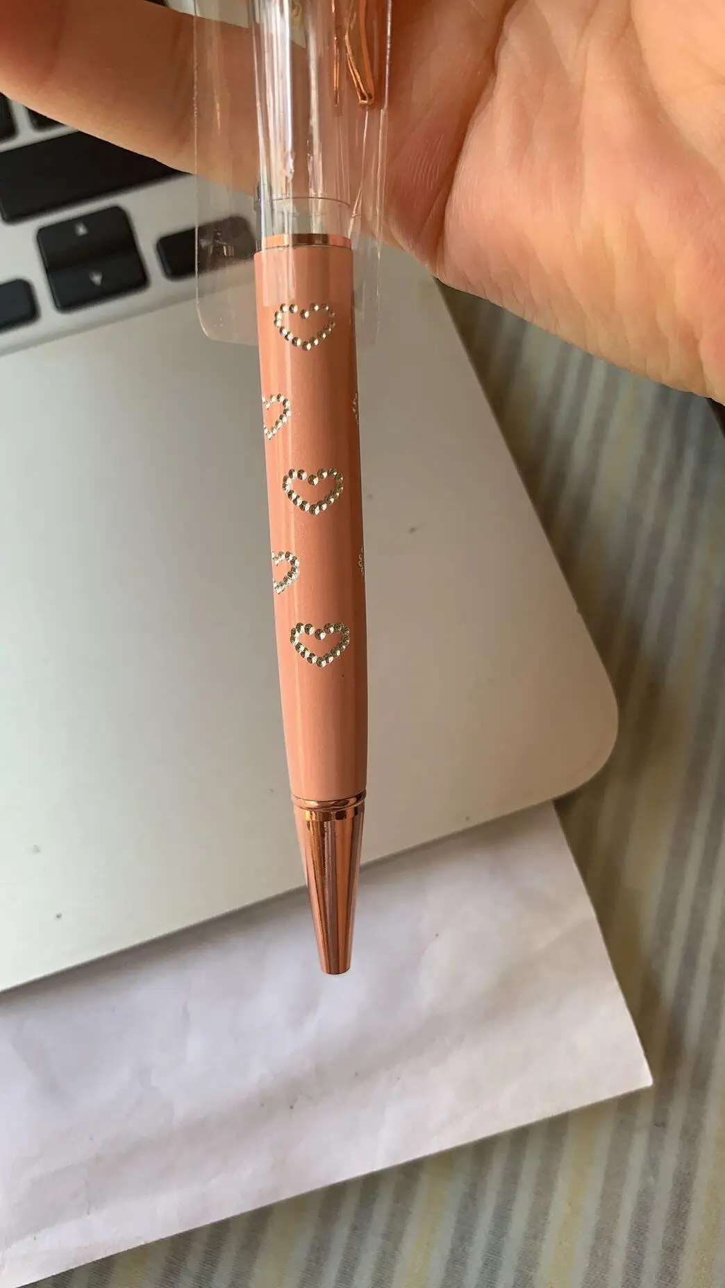 Шариковые ручки с узором в виде сердца и top jewels