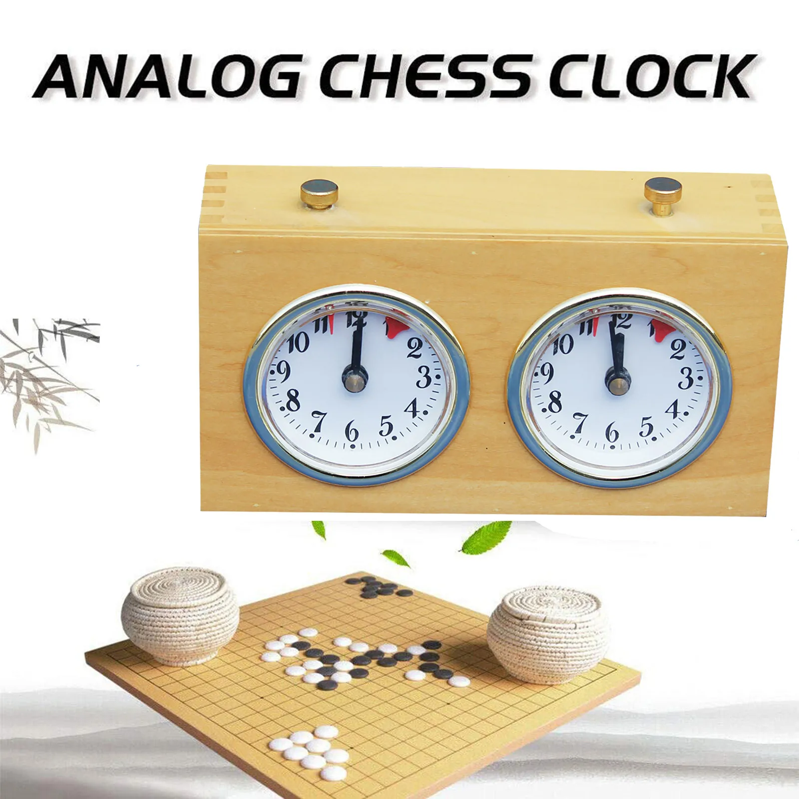 Lot De 2 Horloges D’échecs Mécaniques Vintage RUHLA GARDE En Bois – Années 70 – à Restaurer