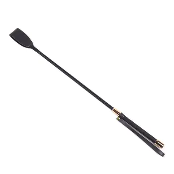 60CM Black PU Leather Spanking Paddle Long Whip Flirting Slave BDSM Bondage Flogger Sex Toys For Woman G Spot Sex Shop 3