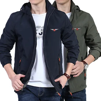 

2020 Spring Autumn Men's Thin Windbreaker Waterproof Hiking Jacket Men Outdoor Sport Rain Coat Camping Trekking Fishing Jackets