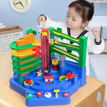 

Small train track big adventure suit car Shaoguan big adventure children's puzzle parent-child exchange interactive toy