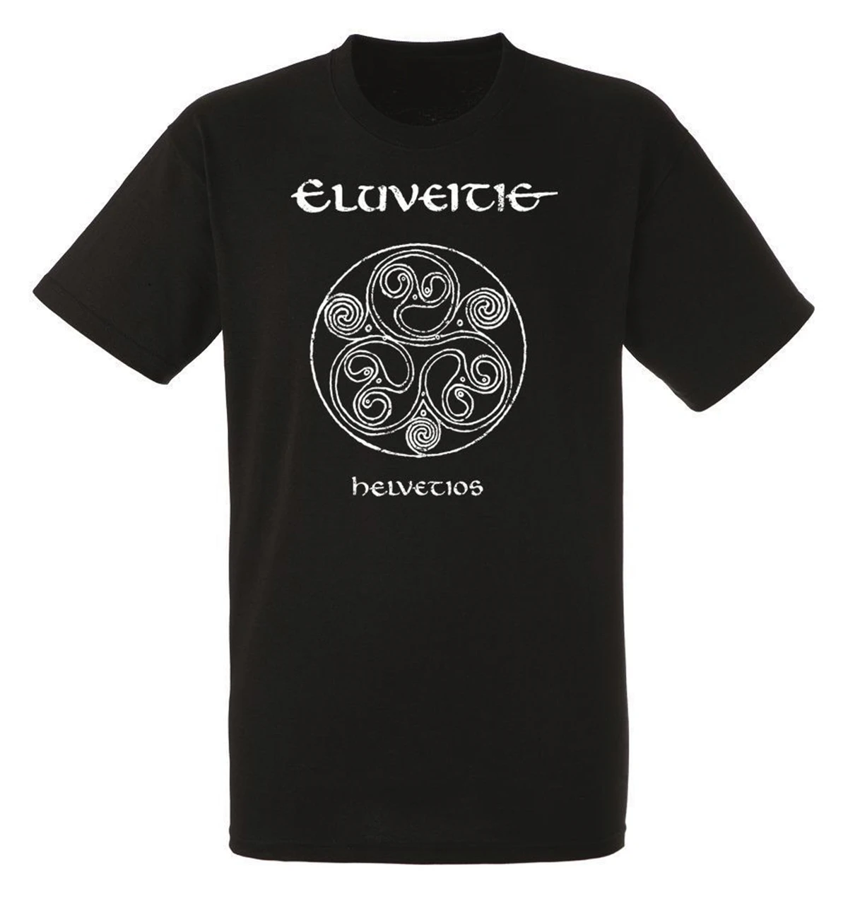 Мужская футболка унисекс Eluveitie Helvetios черная в стиле рок новые размеры S-XXXL