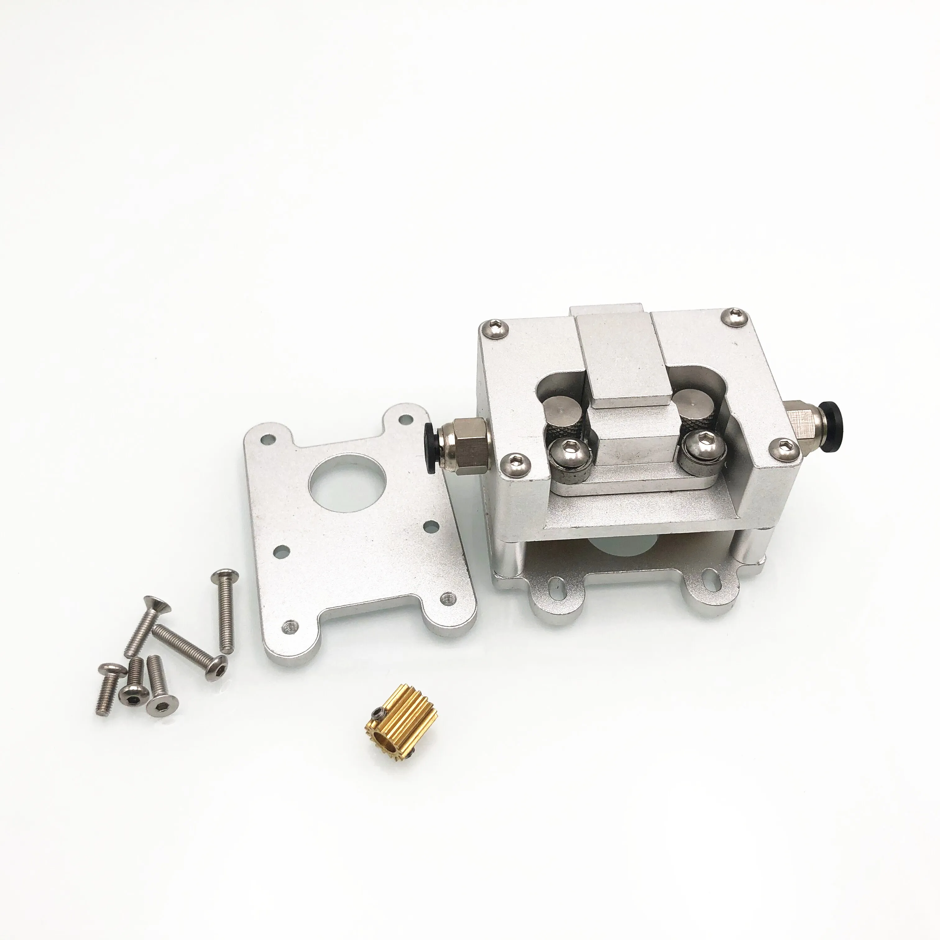 High Precision 3D Printer Accessories Ultimaker2+ all metal double wheel deceleration extruder 1.75mm/3mm disc feeder