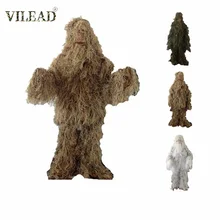 Камуфляжный костюм VILEAD Sniper, костюм для охоты, секретная одежда для охоты, незаметная армейская страйкбольная военная форма для стрельбы Камуфляжный костюм VILEAD Sniper, костюм для охоты, секретная одежда для охоты, незаметная армейская страйкбольная военная форма для стрельбы
