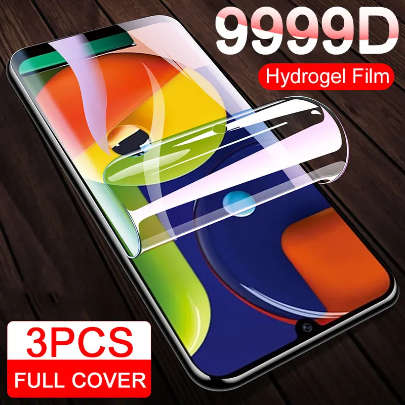 3Pcs Hydrogel Film Screen Protector On For Samsung Galaxy A50 A51 A70 A71 A10 A20 A30 S8 S9 S7 S10 S20 Plus | Мобильные телефоны и