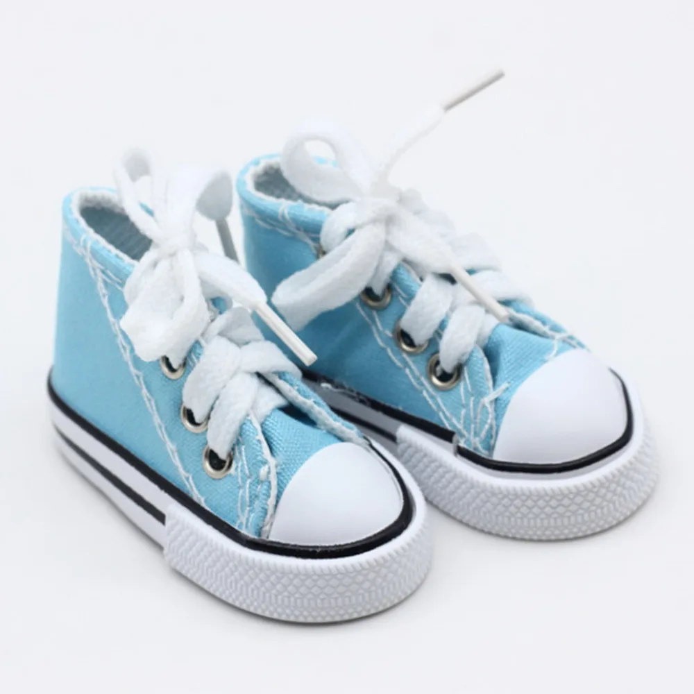 1/3 Doll Shoes 7.5cm Canvas Shoes for BJD Doll Fashion Mini Shoes for Russian DIY Handmade Doll Accessories 12
