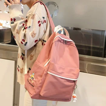 

Women Harajuku Backpack Cute Female Fashion Waterproof School Bag Girl Book Nylon Backpacks Kawaii Student Ladies Bag Luxury New
