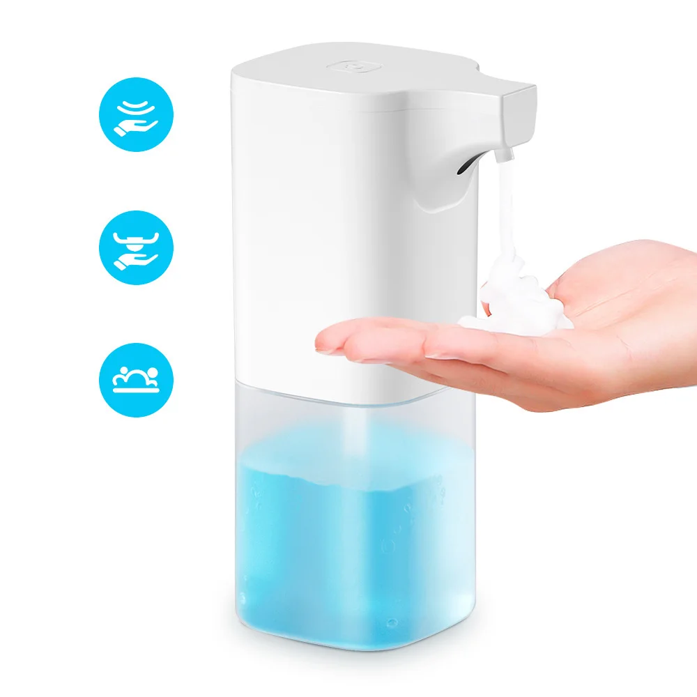 

200ml White Automatic Soap Dispenser Induction Soap Dispenser For Home Bathroom Kitchen Touchless Hands
