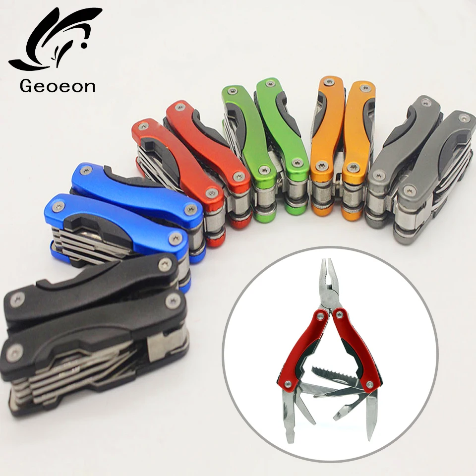 

Geoeon Multifunction Outdoor Plier Mini Portable Folding Plier Clamp Keychain Hiking Camping Multitool Survival Gear A33