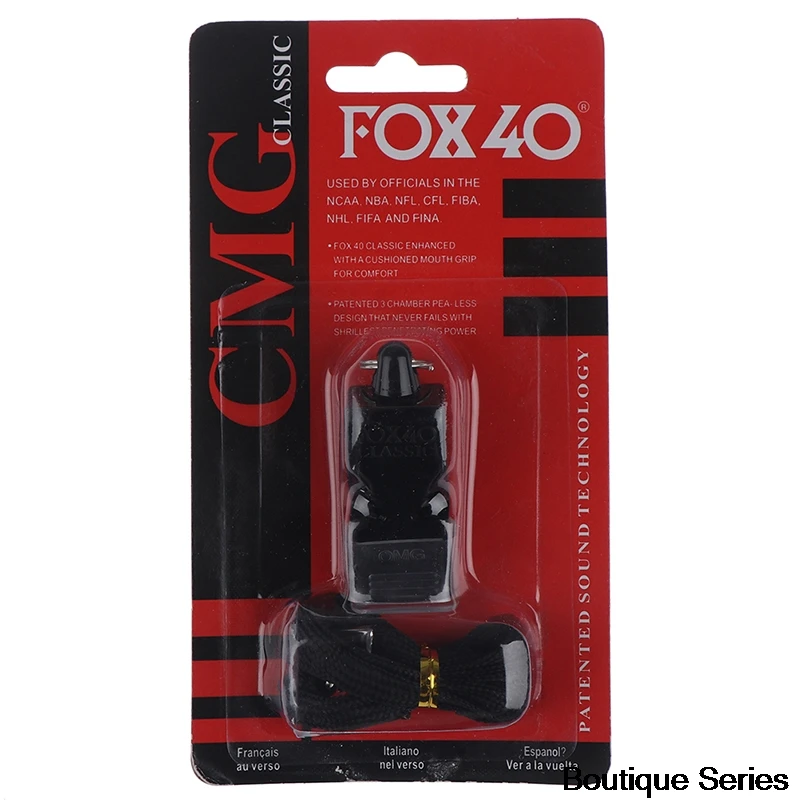 1Pcs Whistle with Lanyard Fox 40 Football Basketball Hockey Baseball Sports Umpire | Спорт и развлечения