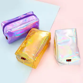 

Women LADIES Laser Bag Makeup Cosmetic Bag Pencil Case Holder Wallet Handbag US