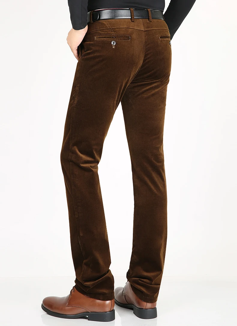 Mu Yuan Yang новые осенние мужские вельветовые прямые брюки были тонкие модные классические деловые кашемировые брюки