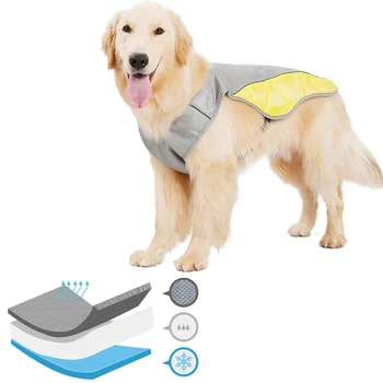 

Cooling Vest Breathable Heatstroke Pet Dog Cooling Clothes Pet Mesh Vest Coat Quick Cool Release Pet Dog Clothes