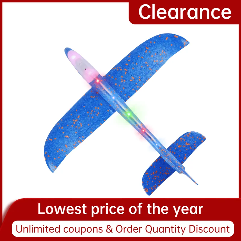 Dropshipping Outdoor Fun Toys 48CM Hand Throw Airplane EPP Foam Launch fly Glider Planes Model Aircraft for Children Party Game |