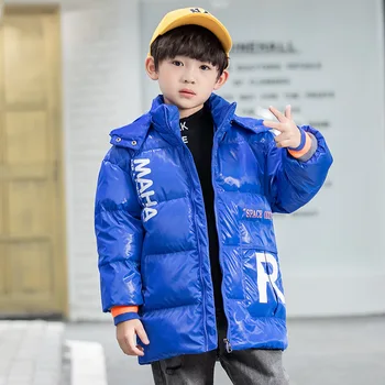 

Boys Winter Jacket White Duck Down Coat Shiny Fashion Waterproof Child Coat Girls Jacket Warm Kids Outfits Children Outerwear