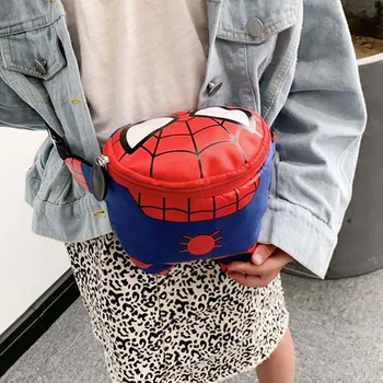 

Spider-Man Waist Bag For Kids Nylon Kids Fanny Pack Girl Chest pack Kidney Princess Banana Bags Boy Captain America Shoulder Bag