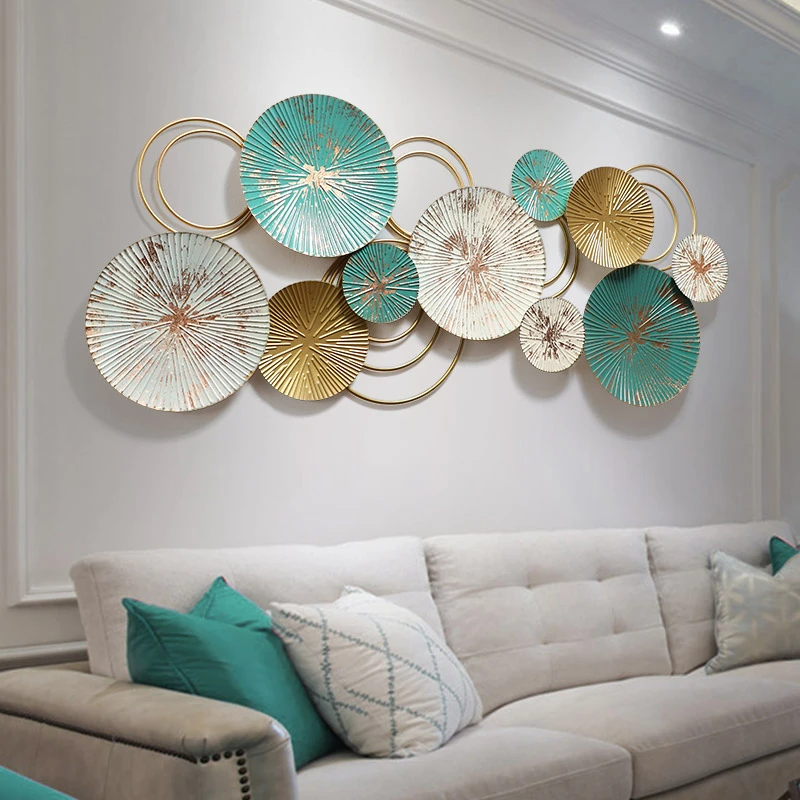 3d Iron Wall Decor Nordic Style Wall Ornaments Creative Stereo Large Size Handmade Metal Decor For Living Room Background - Wind Chimes & Hanging Decorations - AliExpress