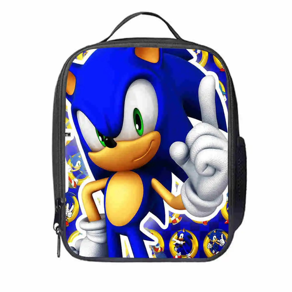 Марио Bros Sonic Boom Hedgehogs сумка-холодильник для девочек с героями мультфильмов портативные термо-пищевые сумки для пикника для школьников для мальчиков Ланч-бокс