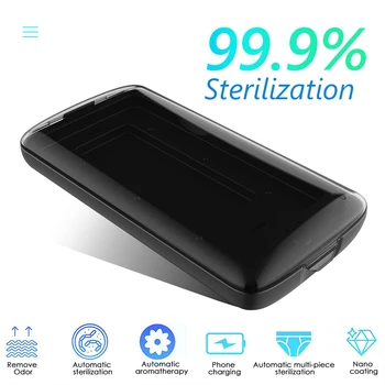 

VODOOL X40 Portable UV Sterilizer Box UV-C Lamp Cleaner Sanitizer Disinfection Case 10W Wireless Charger For Phone Mask Watch