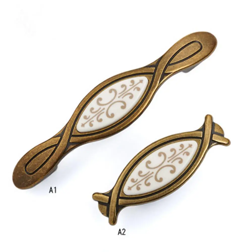 

Ceramic handle European style door antique closet cabinet wine cabinet cabinet small single hole Chinese coffee table hardware d