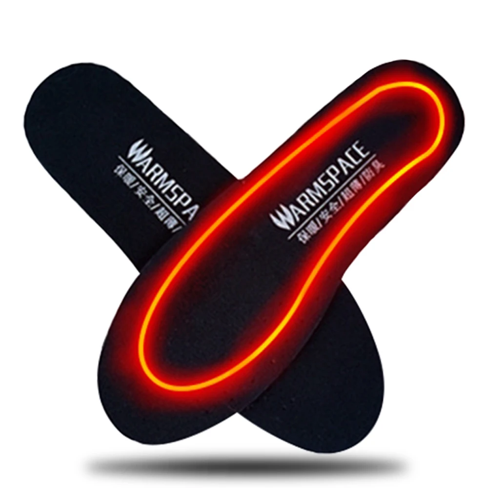 Battery Electric Heated Shoe Insoles Warm Socks Feet Heater Foot Winter Pads UK 
