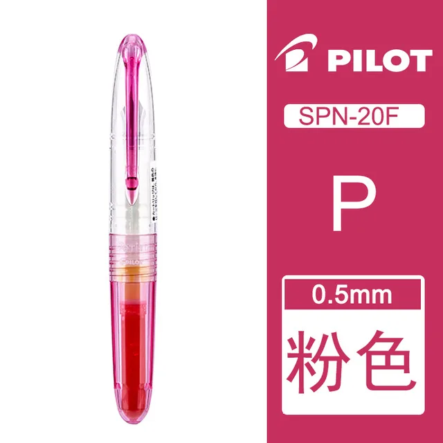 pink 1Pcs Пилот мини жизненную силу перьевые ручки отлично чернильная ручка NIB цветной прозрачной обуви Wrting поставки SPN-20F Высокое качество канцелярских принадлежностей 1 шт - Цвет: pink 1Pcs