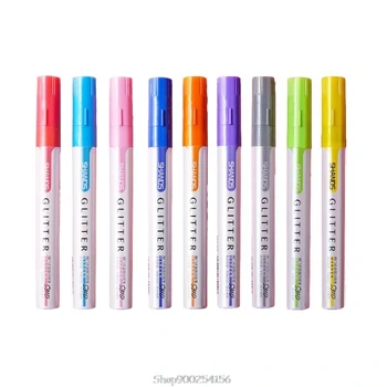 

3/9 Colors Metallic Oil Based Paint Marker Pen for Ceramic Rock Glass Porcelain Wood Car Tire Painting N04 20 Dropship