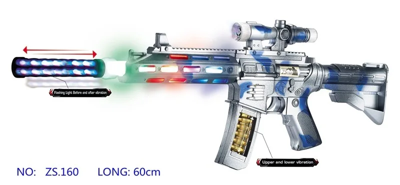 

Shining Sound Making Submachine Gun Children Music Submachine Gun Toy Electric Toy Gun Holiday Gifts Toy Gun