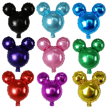 

50Pcs Mickey Minnie Heads Balloons Cartoon Inflatable Helium foil Balloon Theme Birthday Party decorations Supplies kids Toys