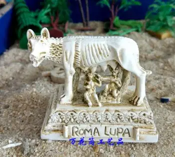 

child female mother Wolf baby Italian Roman female statues psychological sand Sculpture crafts statue wholesale factory outlet