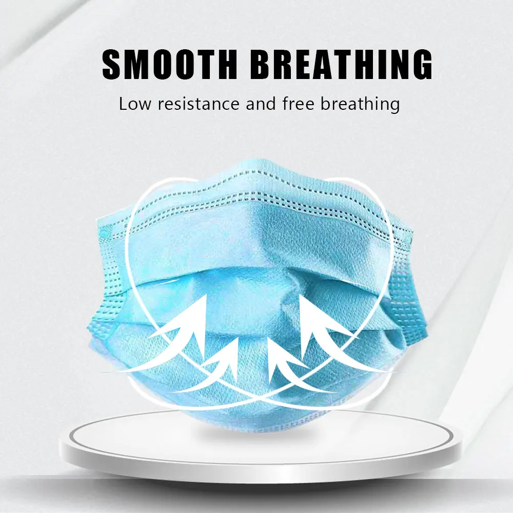

KN95 Mask New 50pcs n95 Masks Mask Disposable Face Masks Anti-Dust FFP2 Mondkapjes Filter PM2.5 Dust Mask 3 Layer Maska