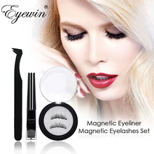 Eyewin Магнитная подводка для глаз и ресниц макияж набор для дропшиппинг сильные магнитные ресницы Черный водонепроницаемый длительный