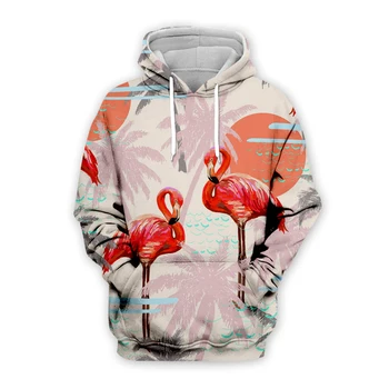 

Newest Flamingo Hoodies Men Women 3d Print Sweatshirt Sportswear Autumn Hooded Pullover Sudaderas Hombre Tracksuit 014