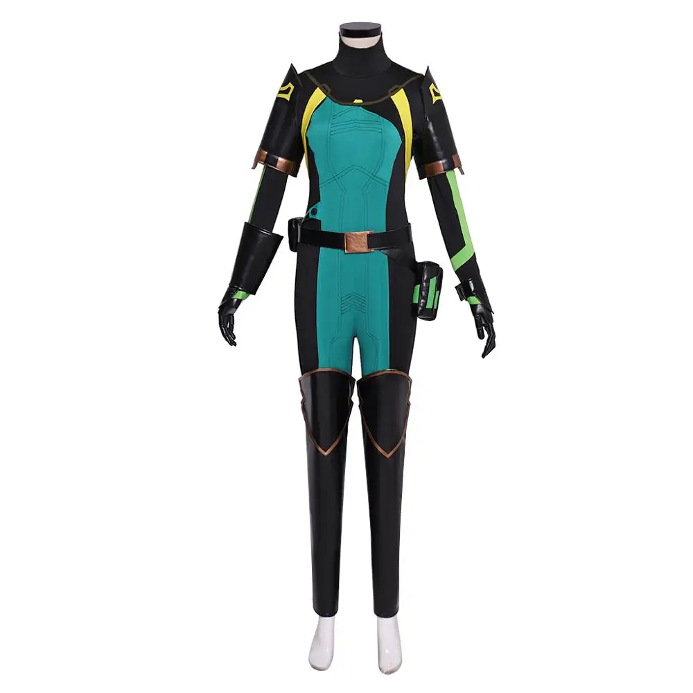 

Игровой Valorant Cosplay Костюм гадюки, униформа для взрослых, комбинезон, костюм L321